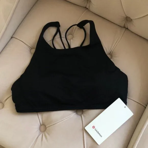 New Lululemon Black Free To Be Hi-Neck Bra *Luxtreme - Picture 2 of 6
